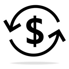 Money arrow icon