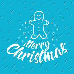 Merry Christmas typography.