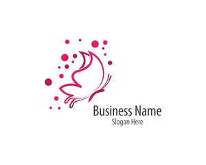 Butterfly logo template vector icon illustration