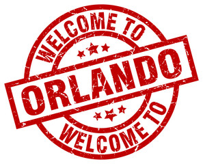 welcome to Orlando red stamp