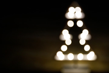 Christmas lights, garland in the form of eating, background