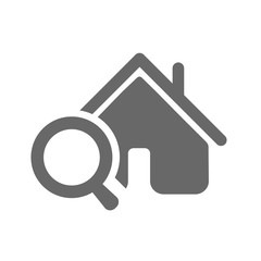 Home search icon, on white background.