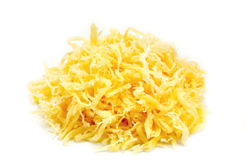 Cheese on a white background