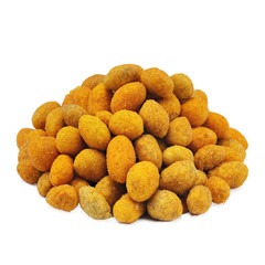 Nuts on a white background