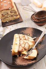 christmas yule log- tiramisu