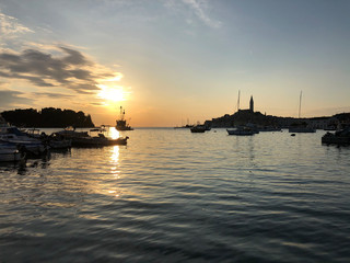 Fototapeta premium Sunset in Rovinj Croatia