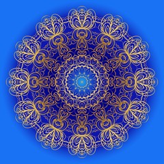 Mandala. for design, greeting card, invitation, coloring book. Arabic, Indian, motifs. Vector illustration