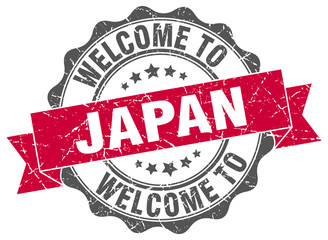 Fototapeta premium Japan round ribbon seal