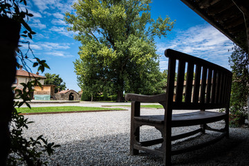 Cortile di tenuta di campagna