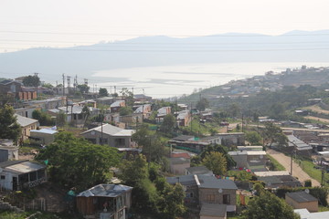 Obraz premium Township, Townships, Südafrika, Township Häuser, Township Straßen, Southafrica