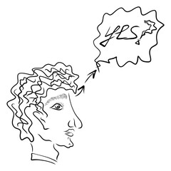 A man who doubts or asks a question