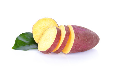 sweet potato isolated on white background