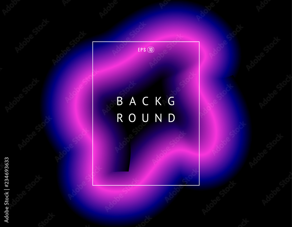 Poster beautiful colorful vector light effect of neon glow and flash. background with flying design element