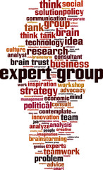 Obraz premium Expert group word cloud