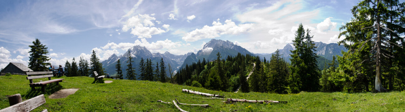 Bavarian mountain panorama