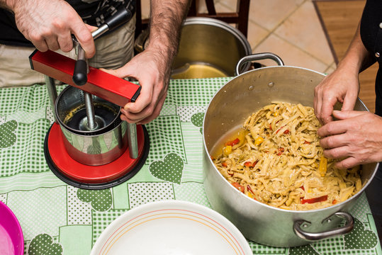 Cooking pasta