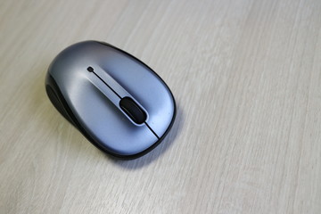 wireless mouse on the office desk