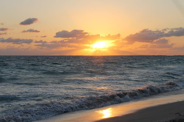 Sunrise on Varadero Beach, Varadero, Cuba