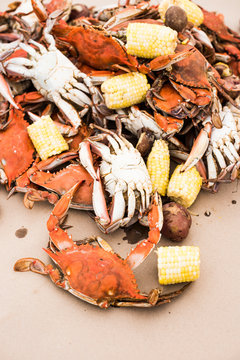 Crab and corn
