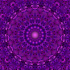 Purple abstract petal garden mandala geometry wallpaper - bohemian vector graphic design