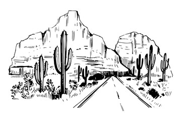 Sketch of the desert of America