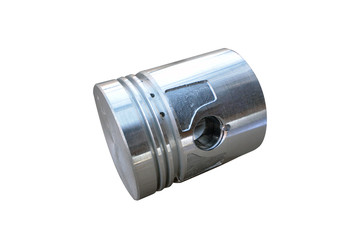 automobile part piston isolated on a white background