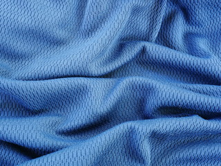 sportswear clothing texture background,blue silk fabric