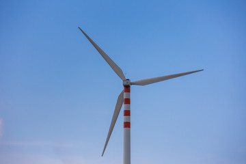 Wind blades on sweet hills