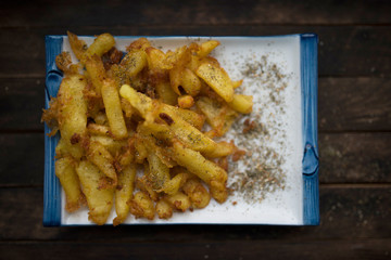 fried potatoes with spices
