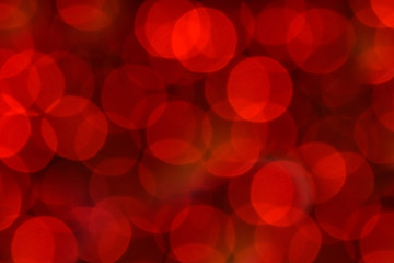 Red christmas bokeh with light beautifully little lights.