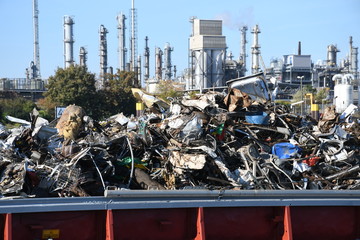 Metall Müll recycling transport industrie