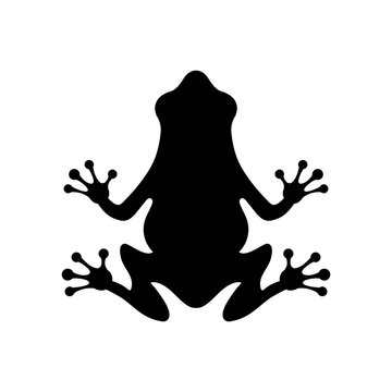 recommend clip art: Frog icon, the logo on a white background