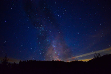 Astrophotography with a very amazing night sky and the milky way