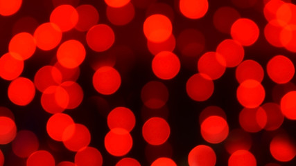 Red christmas bokeh with light beautifully little lights.