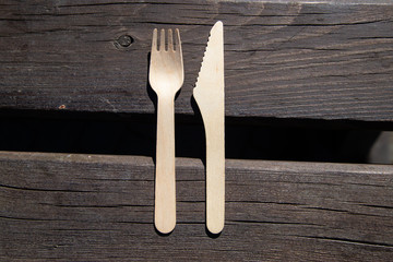 wooden cutlery