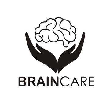 brain care logo design.