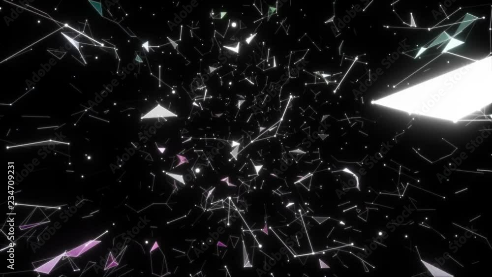 Poster space abstraction.tech and financial concept.seamless loop.