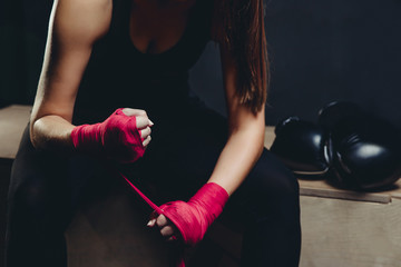 girl athlete Boxing MMA