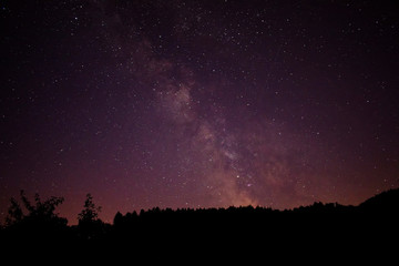 Astrophotography with a very amazing night sky and the milky way