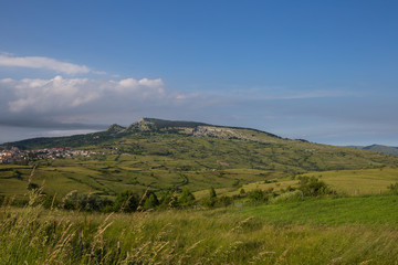 Fototapeta na wymiar Landscape of the hills around Capracotta