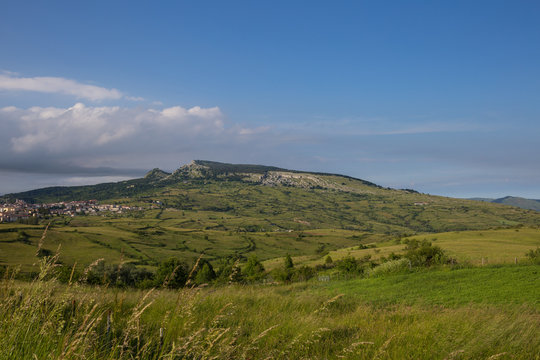 Landscape of the hills around Capracotta