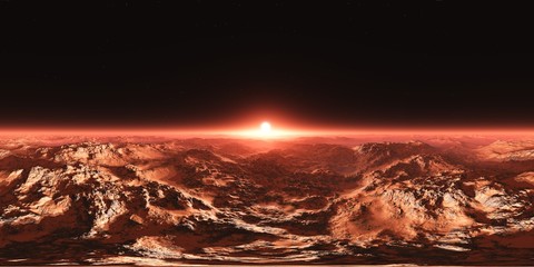 Mars, 360 high resolution panorama, HDRI, environment map , Round panorama, spherical panorama, equidistant projection © ustas