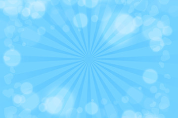 Sunburst blue rays pattern. Radial sunburst ray background vector illustration