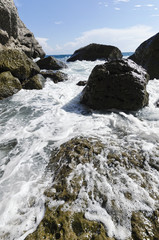 Russian landscape of the black sea