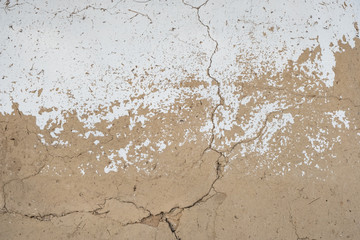 clay wall texture and background from clay house