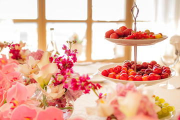 Berries, fruits with flowers