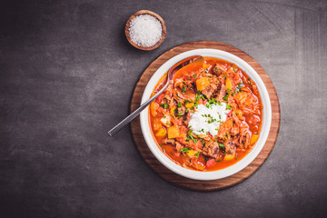Stew with Beef Pepper Goulash Art