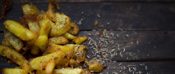 fried potatoes with spices
