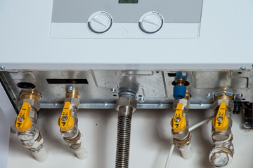 A gas boiler. Fragment