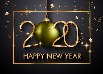 2020 Happy New Year Background for your Seasonal Flyers and Greetings Card for Christmas